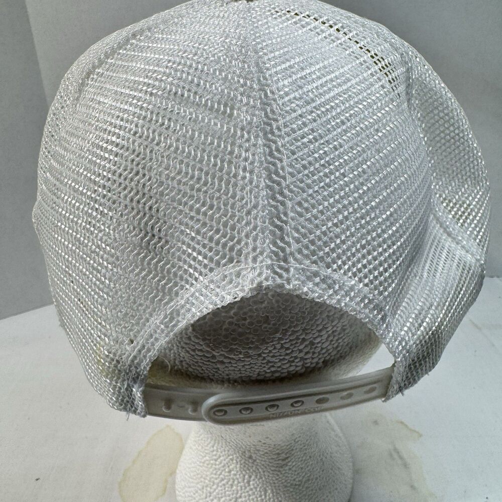 Vintage Rockstar Energy Drink Trucker Mesh Snapback Hat White One Size Nissun - Picture 7 of 11